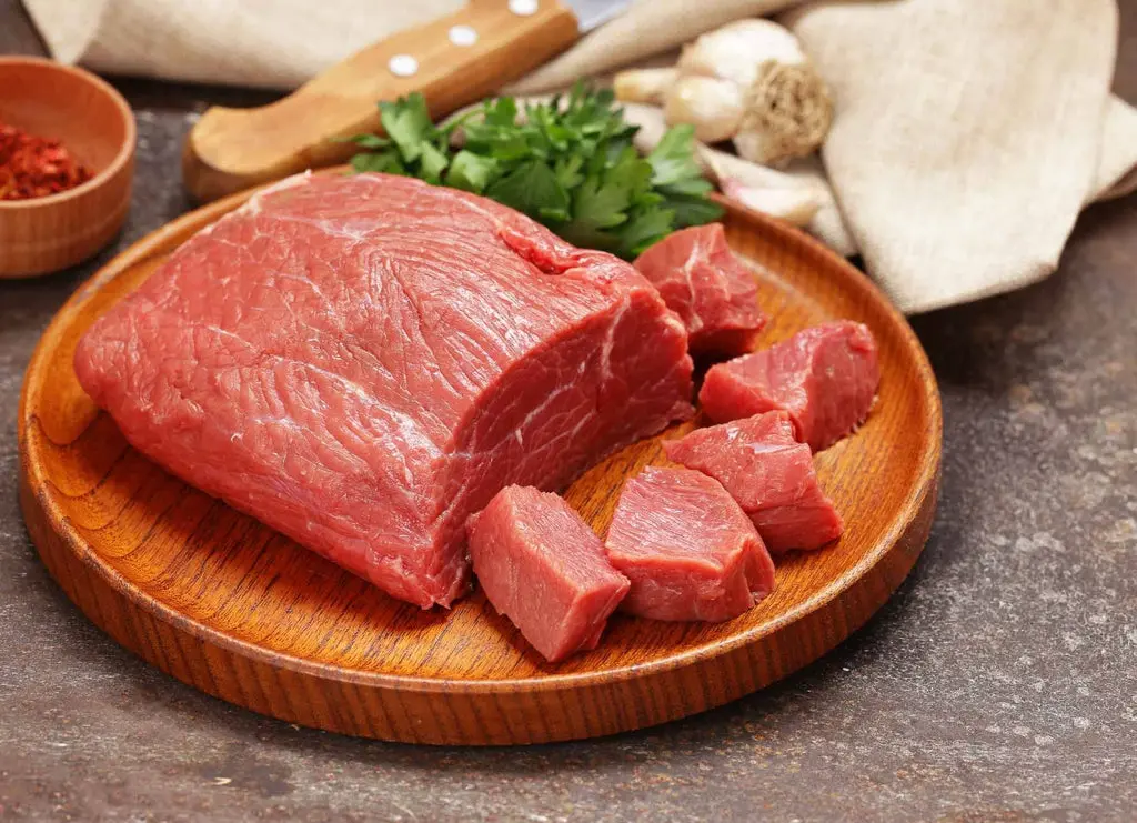 Beef Boneless & Fatless Chunk 1kg