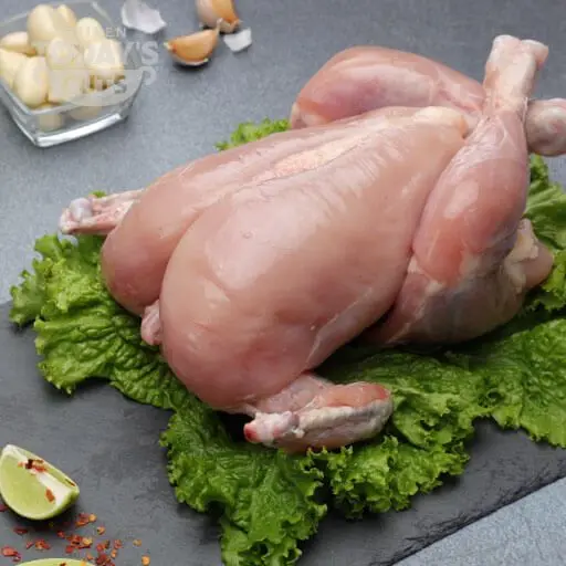 Whole Chicken Without Skin Half & Full (1 Kg Half)