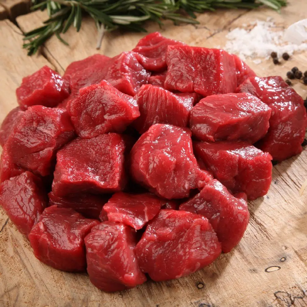 Beef Boneless & Fatless Kebab Cut (Kerala Cut) 500gm & 1kg (500g)